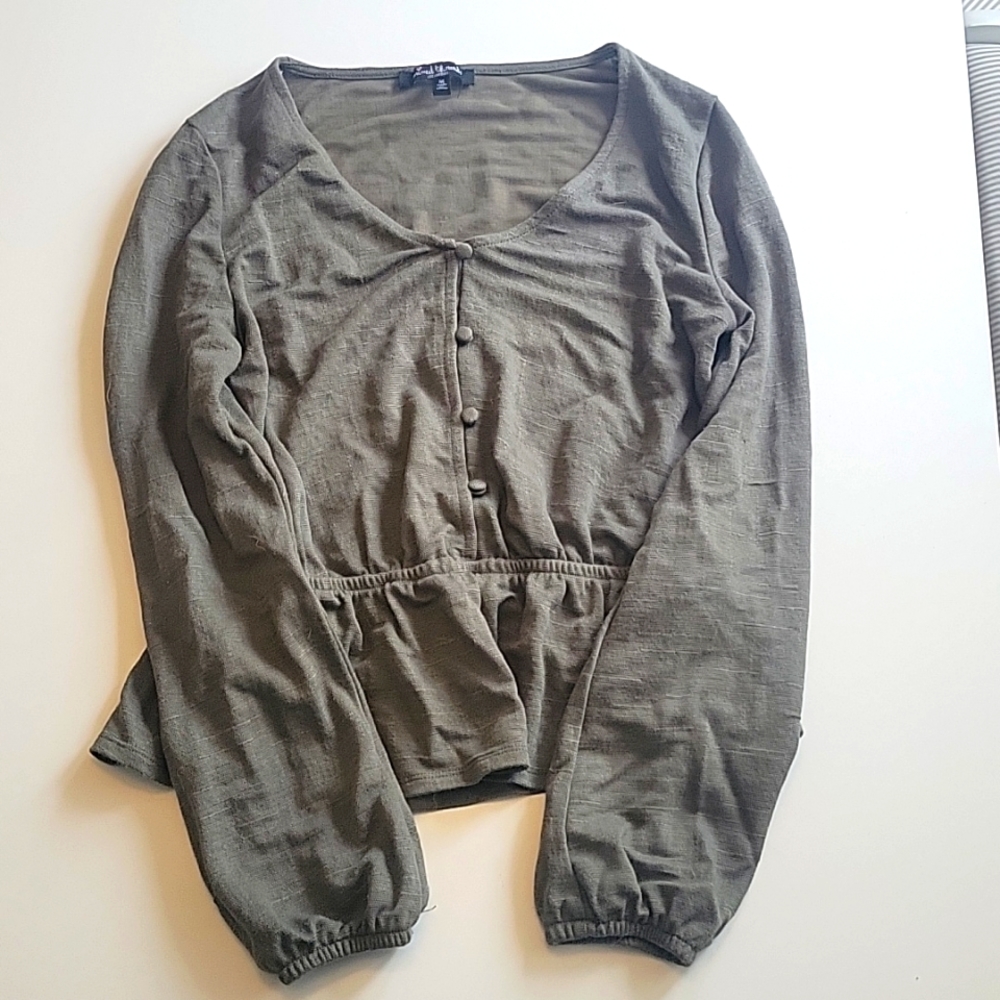 Olive Green Blouse